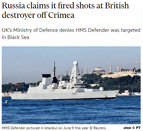 Crimea and HMS Defender