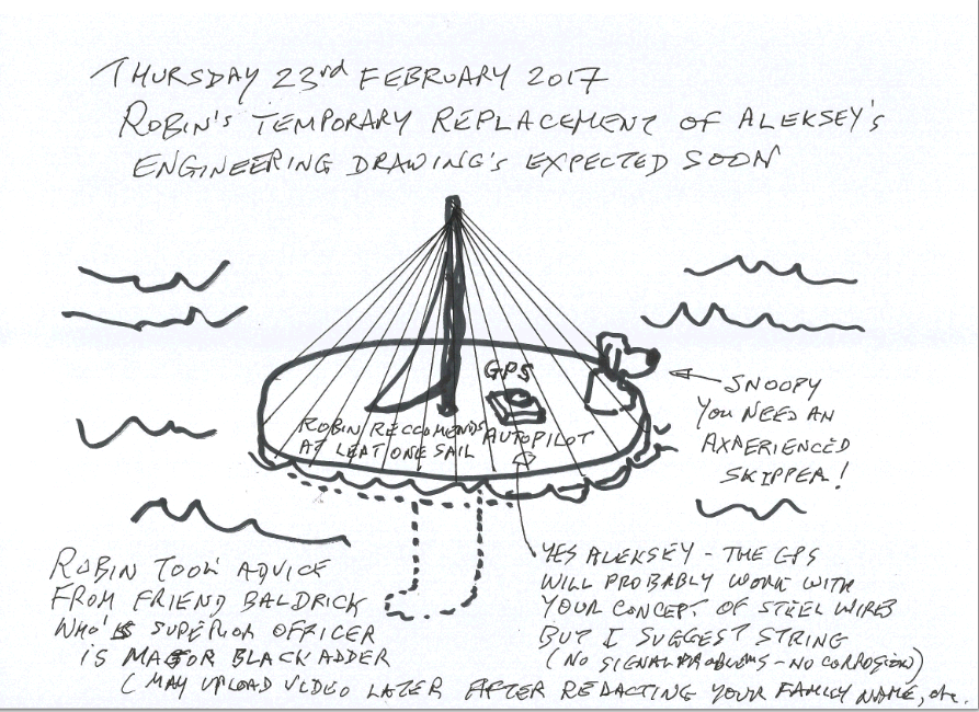Robin's Sailing Saucer drawing