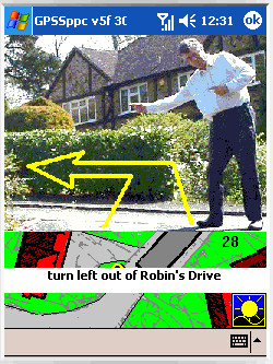 Route Guidance on Pocket PC
