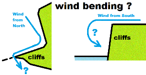 North wind bent to blow Snoopy west past The Needles ?