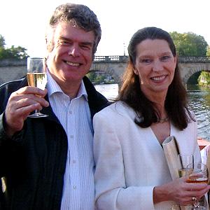 Robin and June on a boat