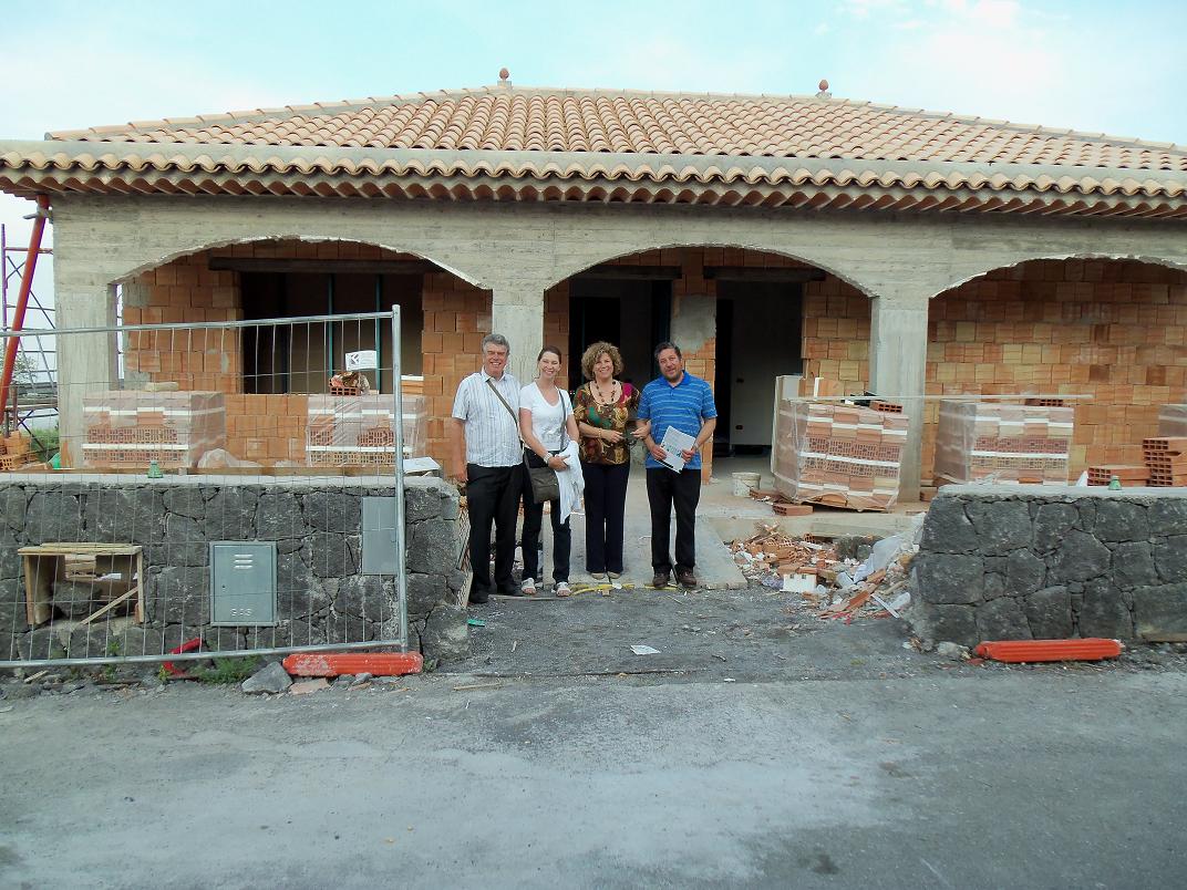 with friends and a new house