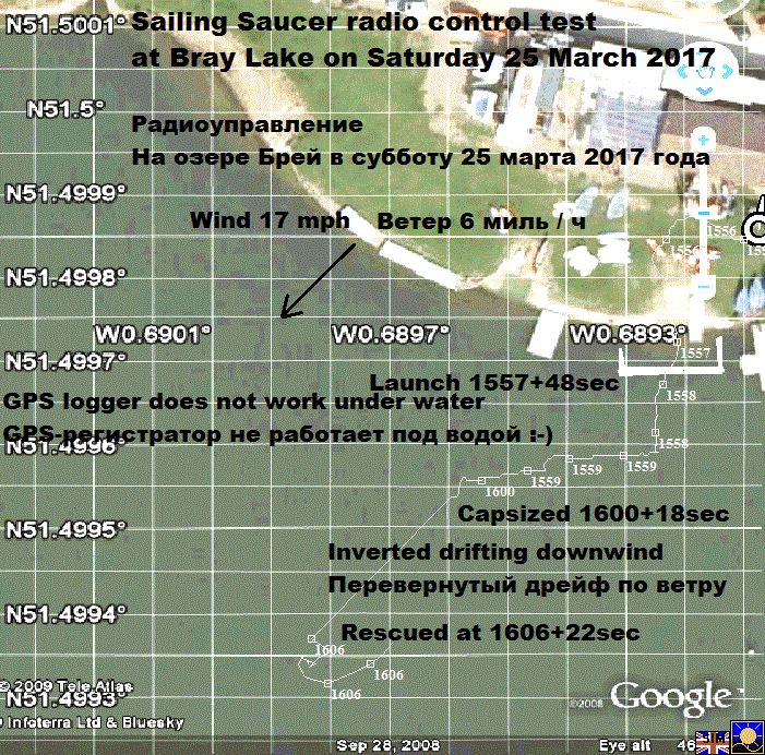 Sailing Saucer on Bray Lake