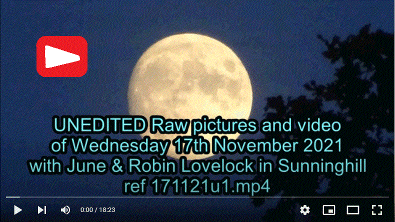 171121.mp4 UNLISTED raw pictures and video of Wednesday 17th November 2021