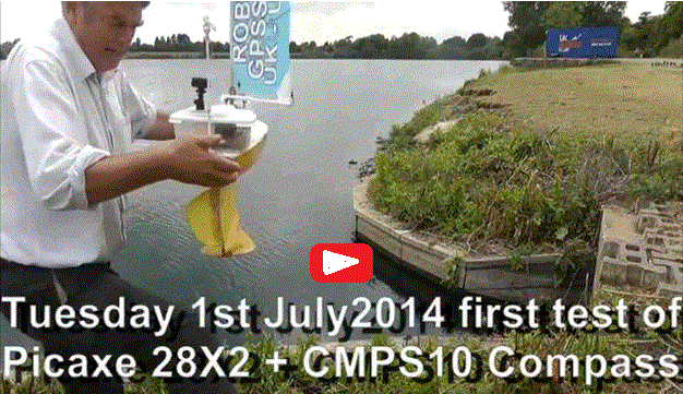 Video of Boat 6 with compass steering