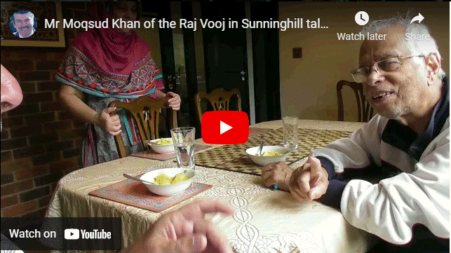 Mr Kahn of the Raj Vooj and a perfect day