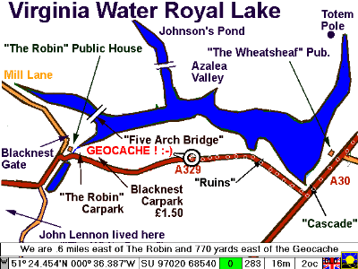 Geocache map