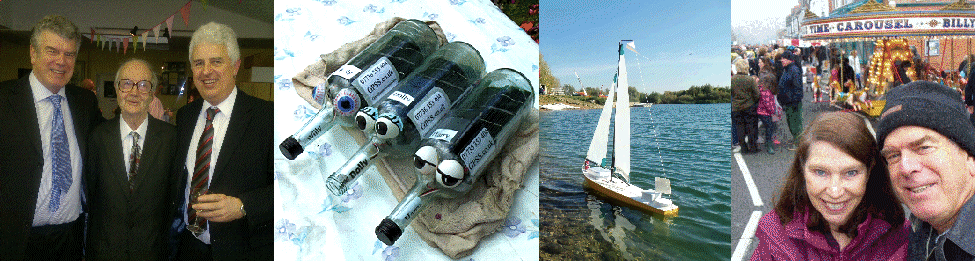 Robin, Derek, Ian, bottles, boats, aand Sunninghill